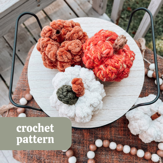 Petite Plush Pumpkins Crochet Pattern | Mini Crochet Pumpkins | PDF Download