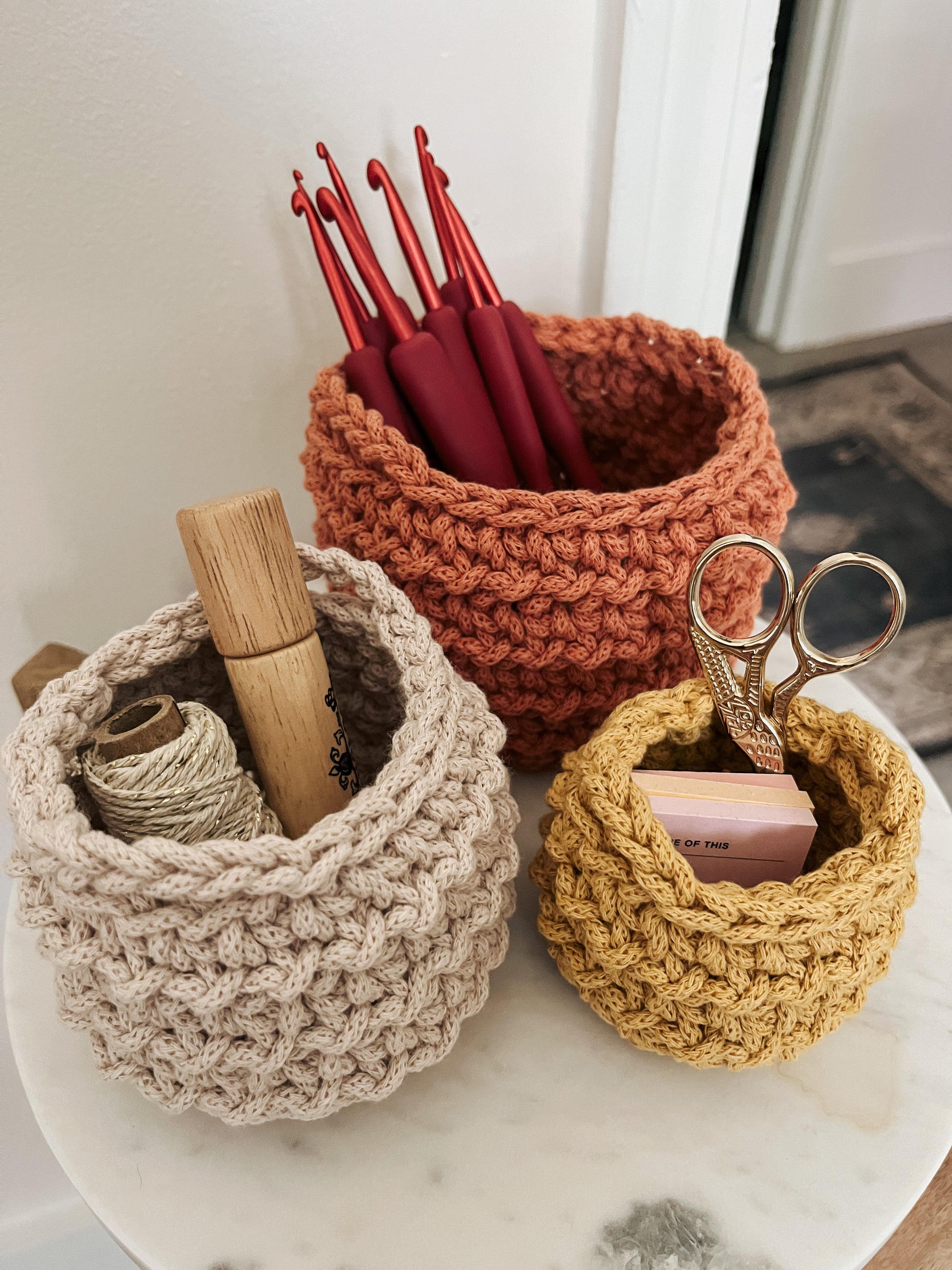 Corral The Clutter With This Crochet Basket Pattern